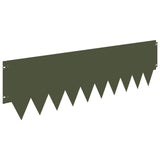 Lawn Edging 20 pcs 103 x 30 cm metal Olive Green 8008315