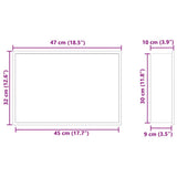 Shower Niche Silver 45 x 30 x 9.5 cm Stainless Steel 42012671