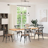 Dining Table Legs X-Shaped 2 pcs White 57x cm Steel 4012913