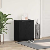 Shoe Cabinet Black Oak 59 x 35 x 70 cm Engineered Wood 862100