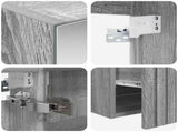 Bathroom Cabinet Set 5 pcs Grey Sonoma Engineered Wood 3406636