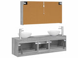 Bathroom Furniture Set 4 pcs Grey Sonoma 3406708