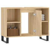 Bathroom Cabinet Sonoma Oak 80x33x60 cm Engineered Wood 831639