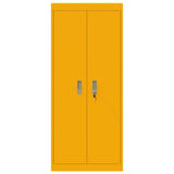 Storage Cabinet Mustard Yellow 60 x 40 x 140 cm Steel 891739
