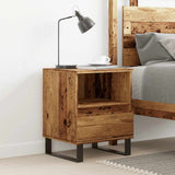 Bedside Cabinet Old Wood 40x35x50 cm Engineered Wood 857376