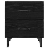 Bed Cabinet Black Oak 40 x 35 x 47.5 cm Engineered Wood 880569