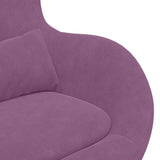 Egg Chair Purple 63 x 73 x 90 cm Velvet 42002735