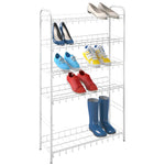 ZNTS Metaltex 6-Tier Shoe Rack Shoe 6 White 430405