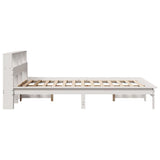 Bed Frame without Mattress White 150x200 cm King Size Solid Wood Pine 3309735