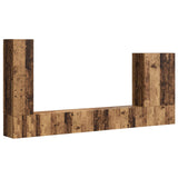 TV Wall Cabinet Set Wall-mounted 6 pcs Old Wood 3408959