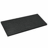 Stepping Stone 6 pcs Black 60.5 x 25 x 2 cm Rubber 42030078