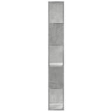 Bookcase 5-Tier Concrete Grey 45x23.5x162.5 cm Engineered Wood 852783