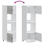 Oven Cabinets 2 pcs Lucca Concrete Grey Engineered Wood 3315045