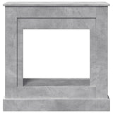 Fireplace Surround Concrete Grey 90x30x90 cm Engineered Wood 854592