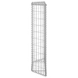 Trapezium Gabion Raised Bed Galvanised Steel 80x20x100 cm 145652