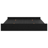 Storage Bed Frame Black oak 180 x 200 cm Engineered wood 3335270