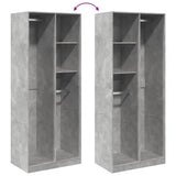Wardrobe Concrete Grey 80x50x200 cm Engineered Wood 3307759