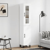 Highboard White 34.5x34x180 cm Engineered Wood 3199193