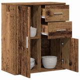Sideboard with Drawer Old Wood 60 x 31 x 70 cm Engineered Wood 871415