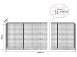 Gabion with 3.5 mm Wire and 5x10 cm Mesh 1000x100x200 cm 3462974