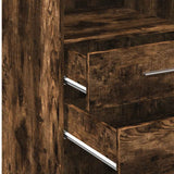 Highboard Smoked Oak 50x42.5x124 cm Engineered Wood 846177