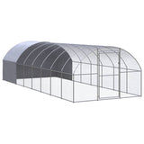 Outdoor Chicken Coop 3x8x2 m Galvanised Steel 3095475