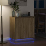 LED Sideboard for Sonoma Oak 71 x 34.5 x 75 cm Engineered Wood 869644