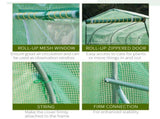 Polytunnel Greenhouse with Windows and Door, Walk in Greenhouse for Garden, Backyard T3398P310873