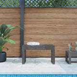 Garden Bench Grey Solid Pine Wood 80 cm x 38 cm x 45 cm Durable 825088