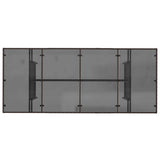 Garden Table with Glass Top Brown 190x80x74 cm Poly Rattan 365305