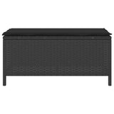 Garden Dining Set Black Poly Rattan 42007906