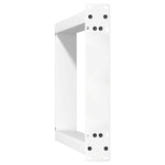 ZNTS Console Table Legs U-Shaped 2 pcs White 28x cm Steel 4012777