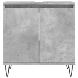 Bathroom Cabinet Concrete Grey 58x33x60 cm Engineered Wood 831584