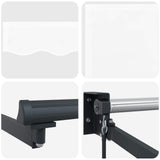 Retractable Awning White 2.5 x 2 m 100% Polyester and Aluminium 3419032