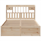 Bed Frame without Mattress 140x200 cm Solid Wood Pine 3323494