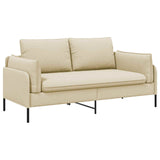 2-Seater Sofa Cream 188 x 81 x 89 cm Fabric 42048606