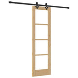 Sliding Door ORKDAL Natural and Black 61 x 198.5 cm 3332181