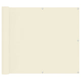 Balcony Screen Cream 100 x 1000 cm Oxford Fabric 42030703