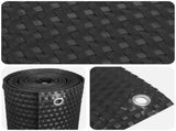 Balcony Screen with Eyelets Black 42032646