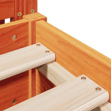 Bed Frame without Mattress Wax Brown 180x200 cm Super King Solid Wood Pine 3306179
