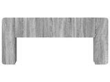 Headboard Cabinet with Storage Grey Sonoma Engineered Wood 8001207