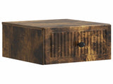 Wall-Mounted Bedside Cabinet 2 pcs Smoked Oak 33 x 34.5 x 20 cm 897926