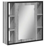 Bathroom Mirror Cabinet Grey Sonoma 60x16x60 cm Engineered Wood 842429