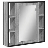 Bathroom Mirror Cabinet Grey Sonoma 60x16x60 cm Engineered Wood 842429