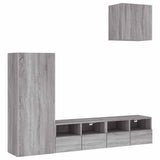 4 Piece TV Wall Units Grey Sonoma Engineered Wood 3216505