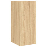 6 Piece TV Wall Cabinets with LED Lights Sonoma Oak 3216890