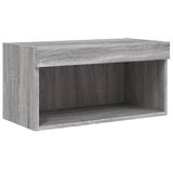 6 Piece TV Wall Units with LED Grey Sonoma Engineered Wood 3216620