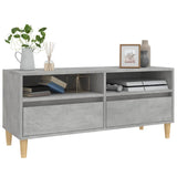 TV Cabinet Concrete Grey 100x34.5x44.5 cm Engineered Wood 831897