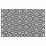 Outdoor Rug Geometric ARAKIL Grey and White 400 x 250 cm 42003469