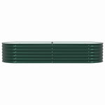 Garden Raised Bed Green 240 x 80 x 44 cm Steel 42008129